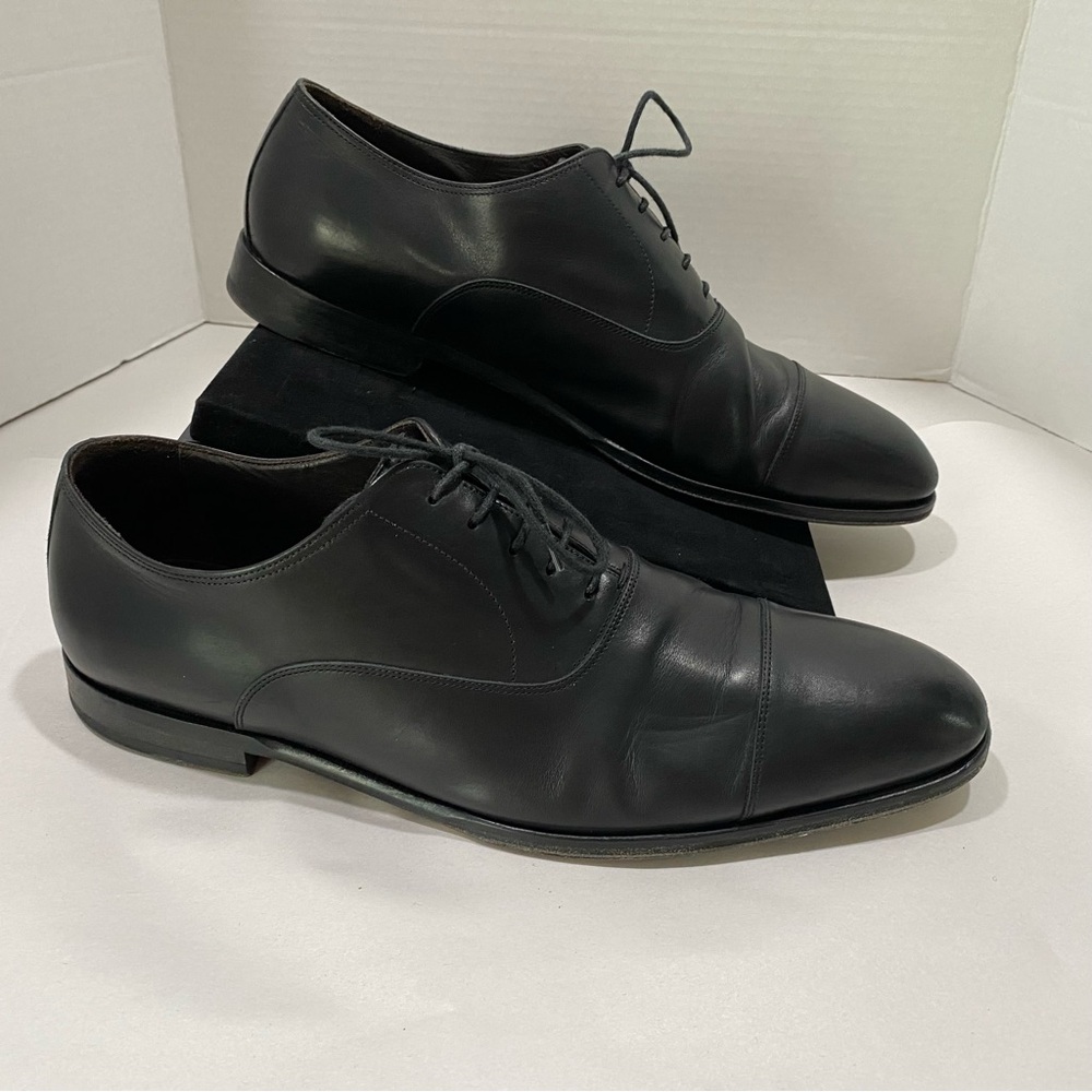 To Boot Black Leather Oxfords